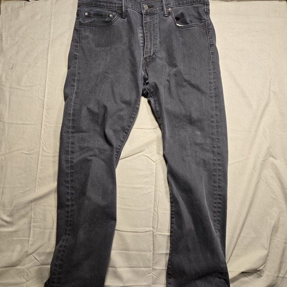 Levi's Other - Levis 513 Jeans Mens 36x30 Black Dark Wash Slim Straight Stretch Denim Pants